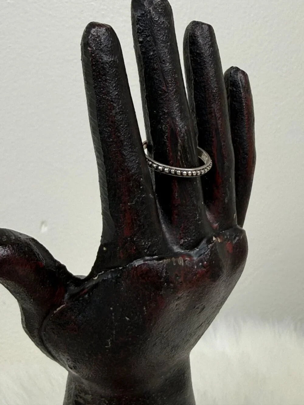 Sterling Silver Shube Etched Ring Size 9.5